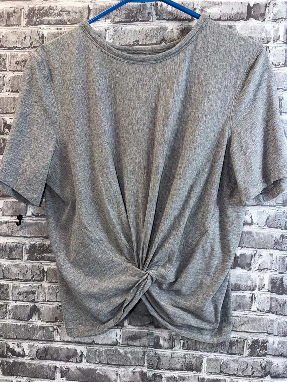 Lululemon Twist-Front Short Sleeve Top - Gray